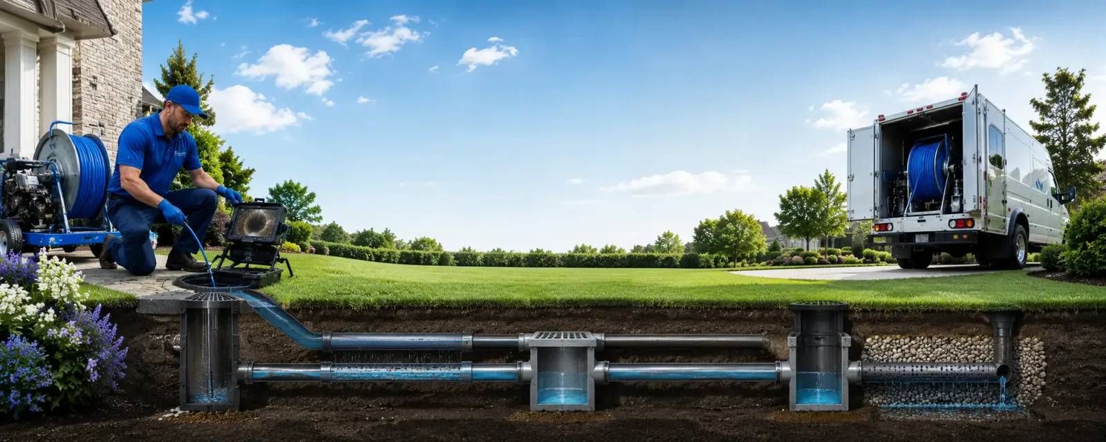 Outdoor drain cleaning information for Lawndale, IL